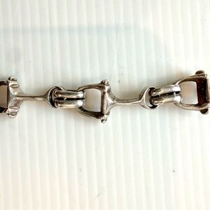 Snaffle Bit sterling Silver Bracelet